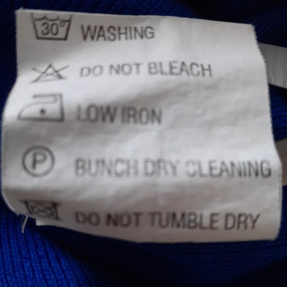 Vintage Bogner Crewneck Wool Acrylic Sweater w/Sleeve Logo Blue Size S - Picture 9 of 10